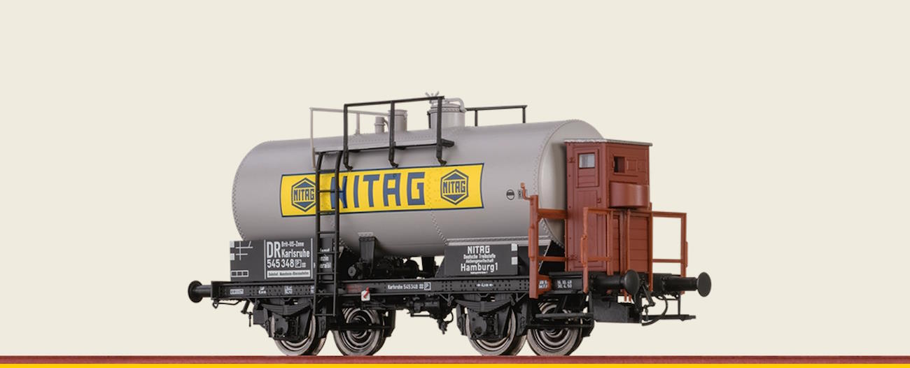 50862 Brawa H0 Kesselwagen 2-achsig Z[P] "NITAG" DR Brit-US-Zone