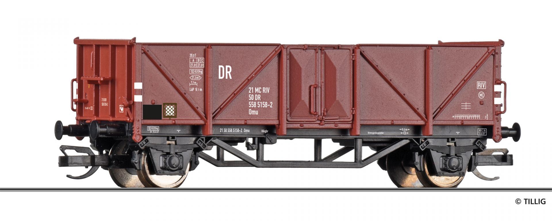 95582 Tillig TT Offener Güterwagen OmDR Ep.IV