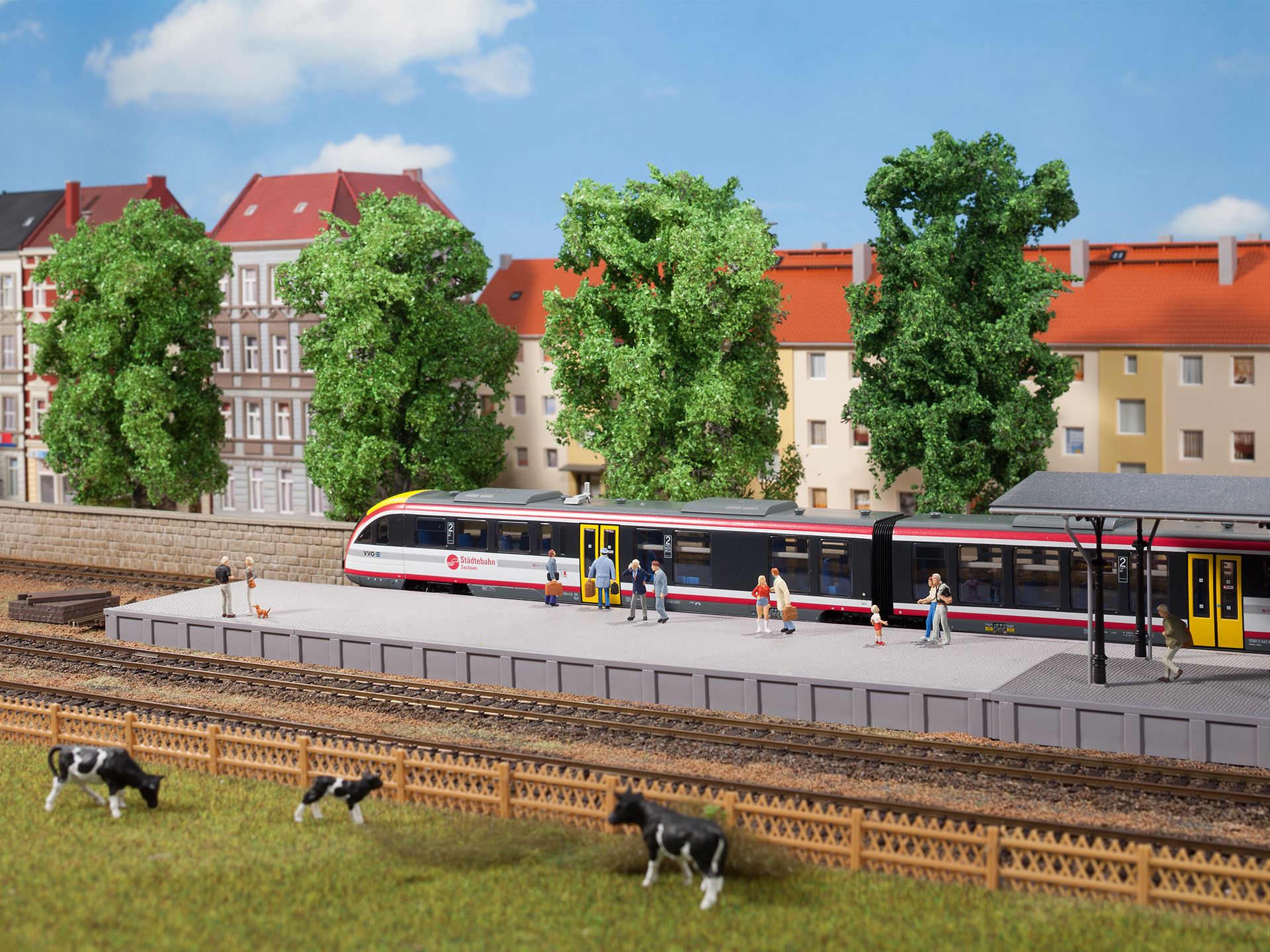 41634 Auhagen H0 Bahnsteig ohne Überdachung