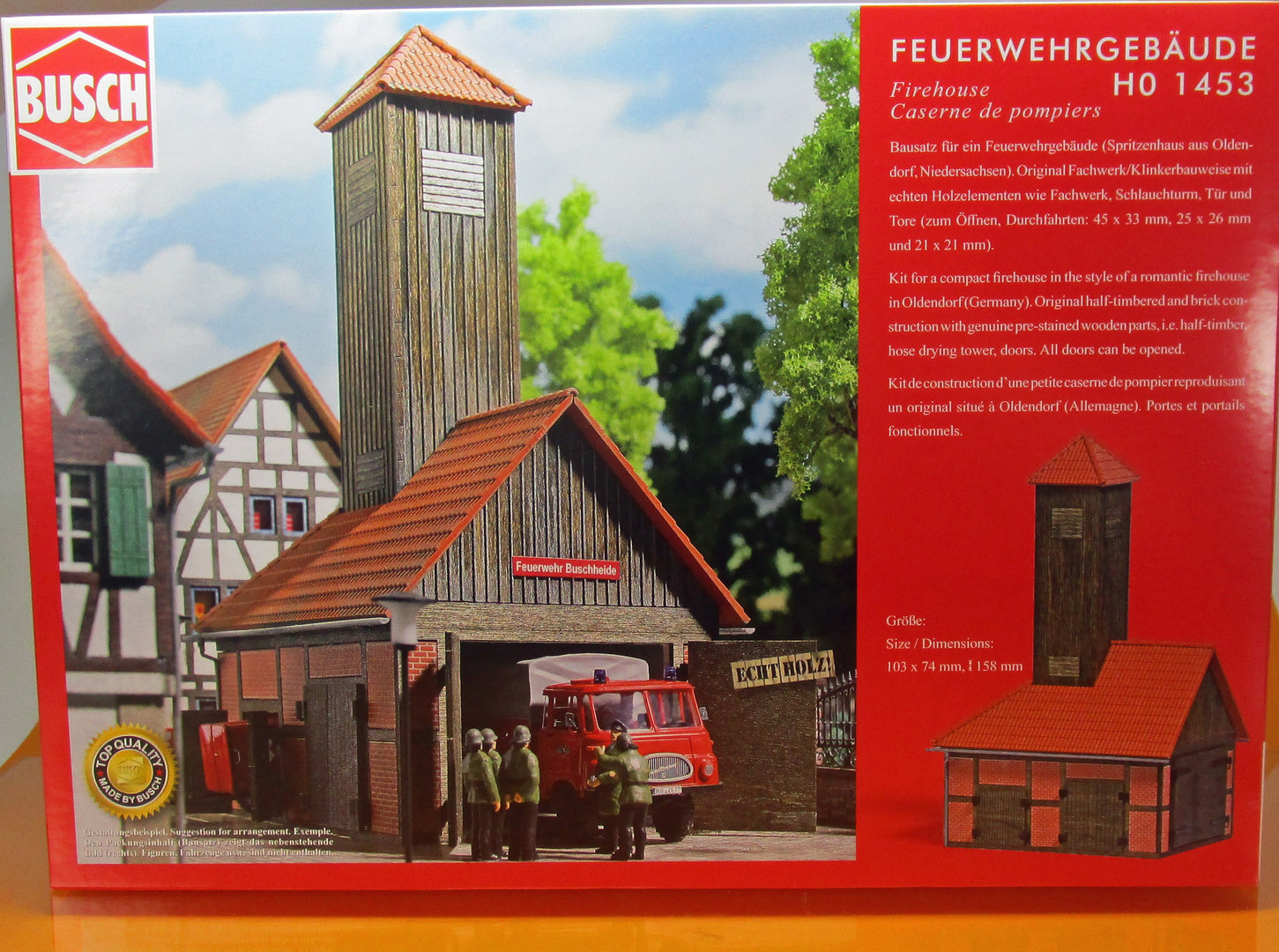 Busch H0 1453 Feuerwehrgebäude SA