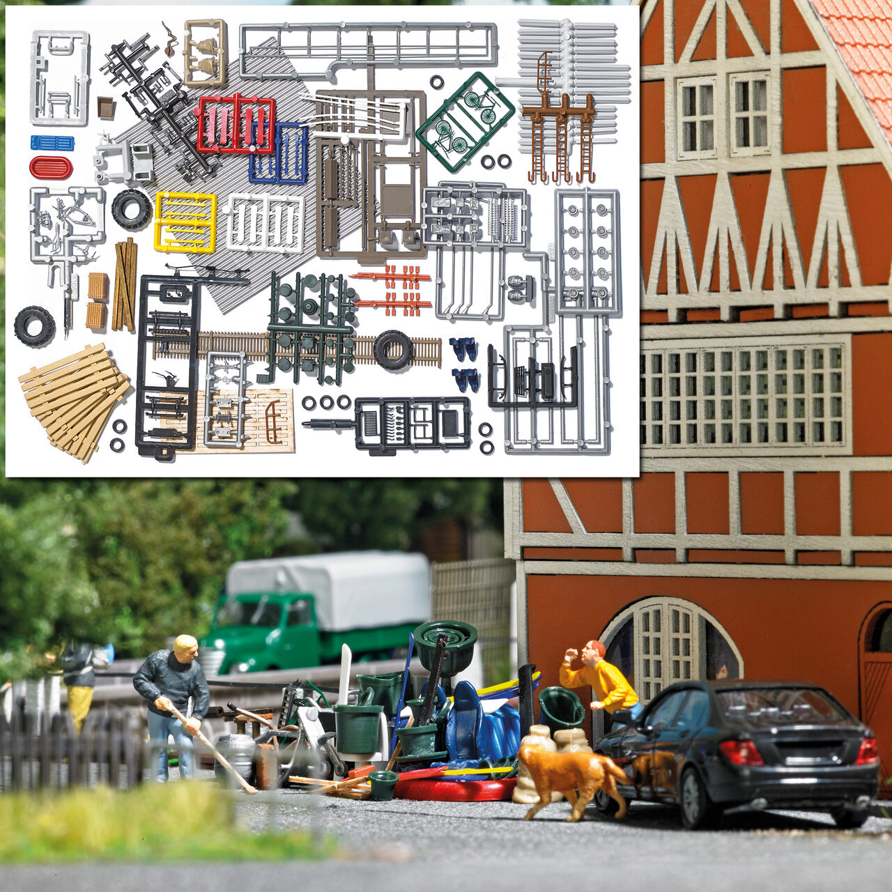 Busch H0 1634 Gerümpel- Set  SA