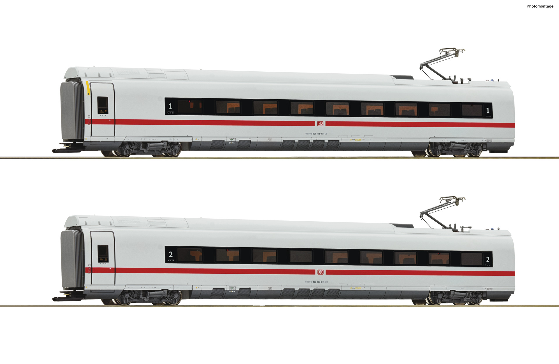 Roco 72097 H0  2-tlg. Set 1: Zwischenwagen ICE 3 (BR 407), DB AG