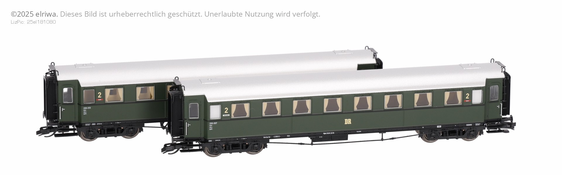 120181 Saxonia TT 2er Set Personenwagen C4üSa07, DR, Ep.III