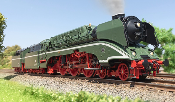 H0 Dampflok BR 18 201 DR Ep VI  /  inkl. montierten Zimo MS440D