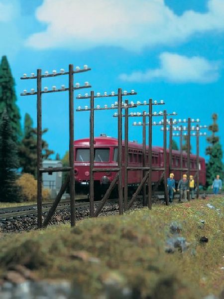 Vollmer H0 6011 Telefonmasten / Telegraphenmasten doppelt