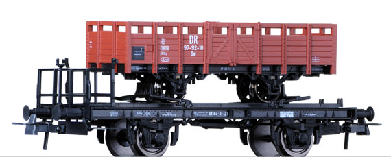 Tillig H0 76573 Schmalspurtransportwagen der DR, Epoche III