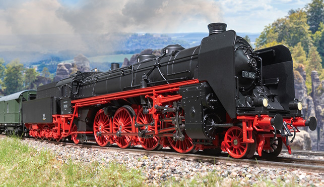 H0 Dampflok BR 19.0 DR Ep III  /  inkl. montierten Zimo MS440D