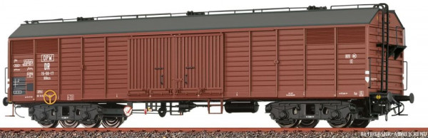 50406 Brawa H0 gedeckter Güterwagen GGhrsz DR Ep. III