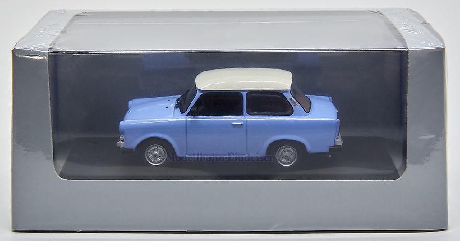 TECHNO 7230001 Trabant 601 Blau mit weißem dach 1:43